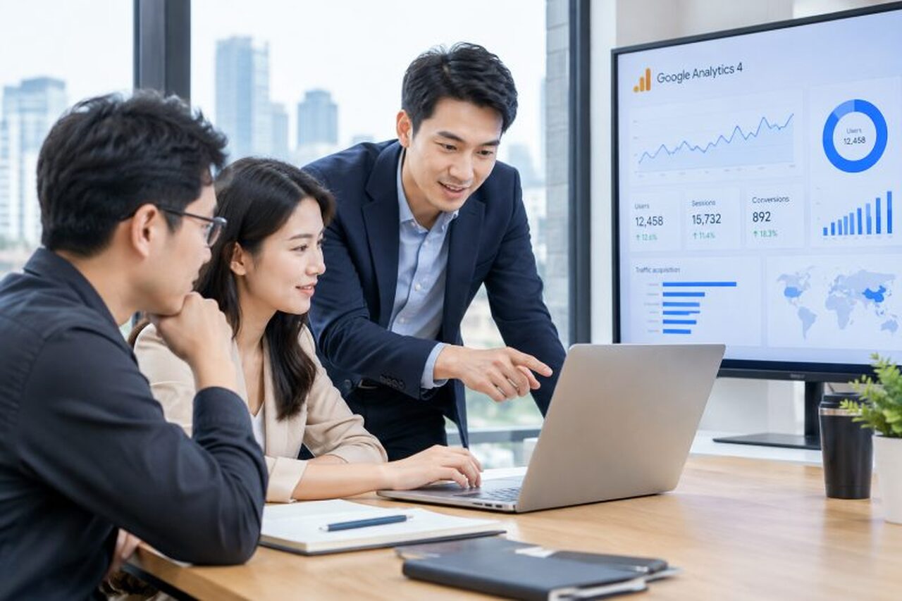 台中GA4顧問市場長什麼樣子？｜Google Analytics 4 說明圖