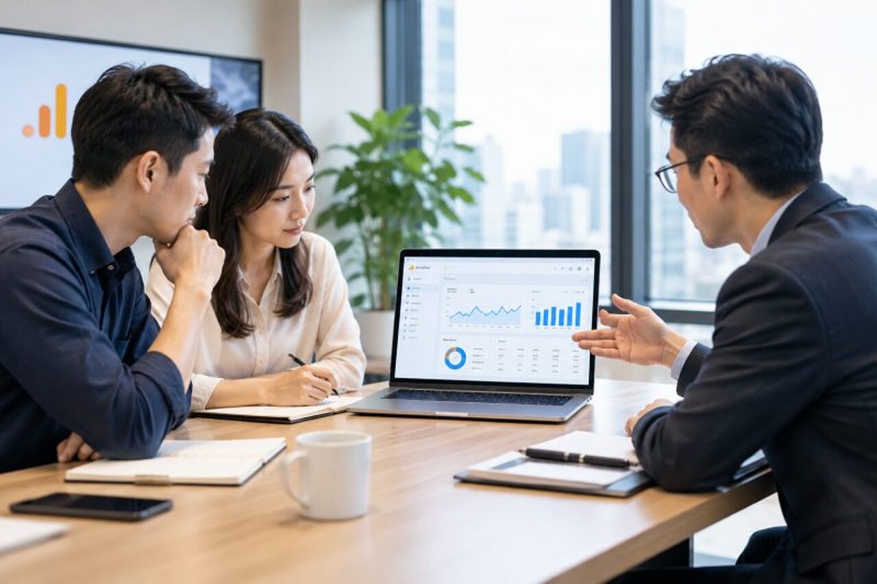 中小企業自行導入 vs 委託專業顧問｜Google Analytics 4 說明圖