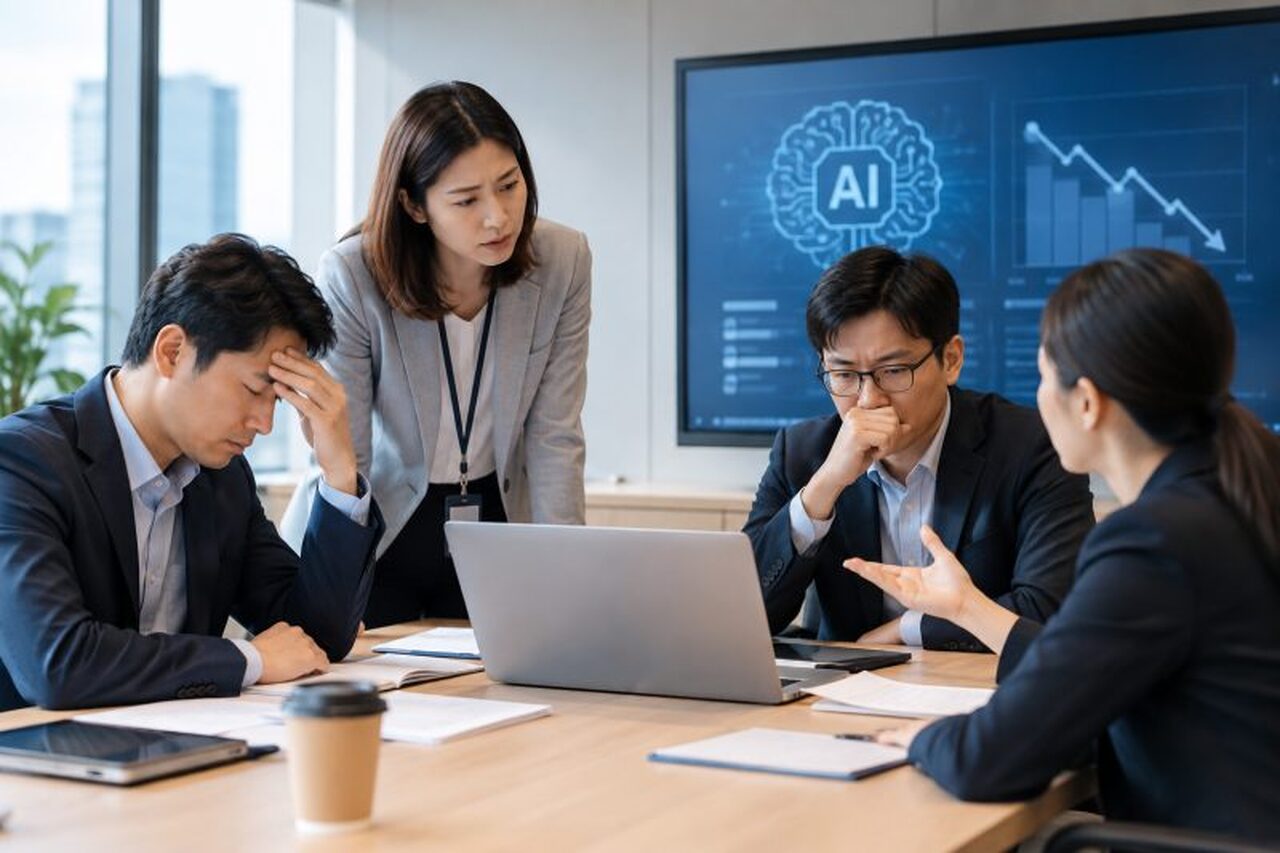 一個假設情境：導入失敗的典型原因拆解｜AI 導入企業 說明圖