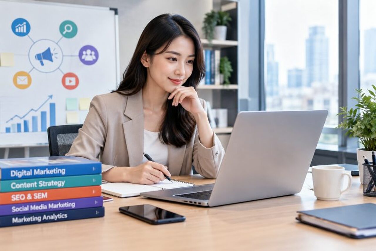 數位行銷策略學習資源:從哪裡開始比較不走冤枉路?|數位行銷策略 說明圖