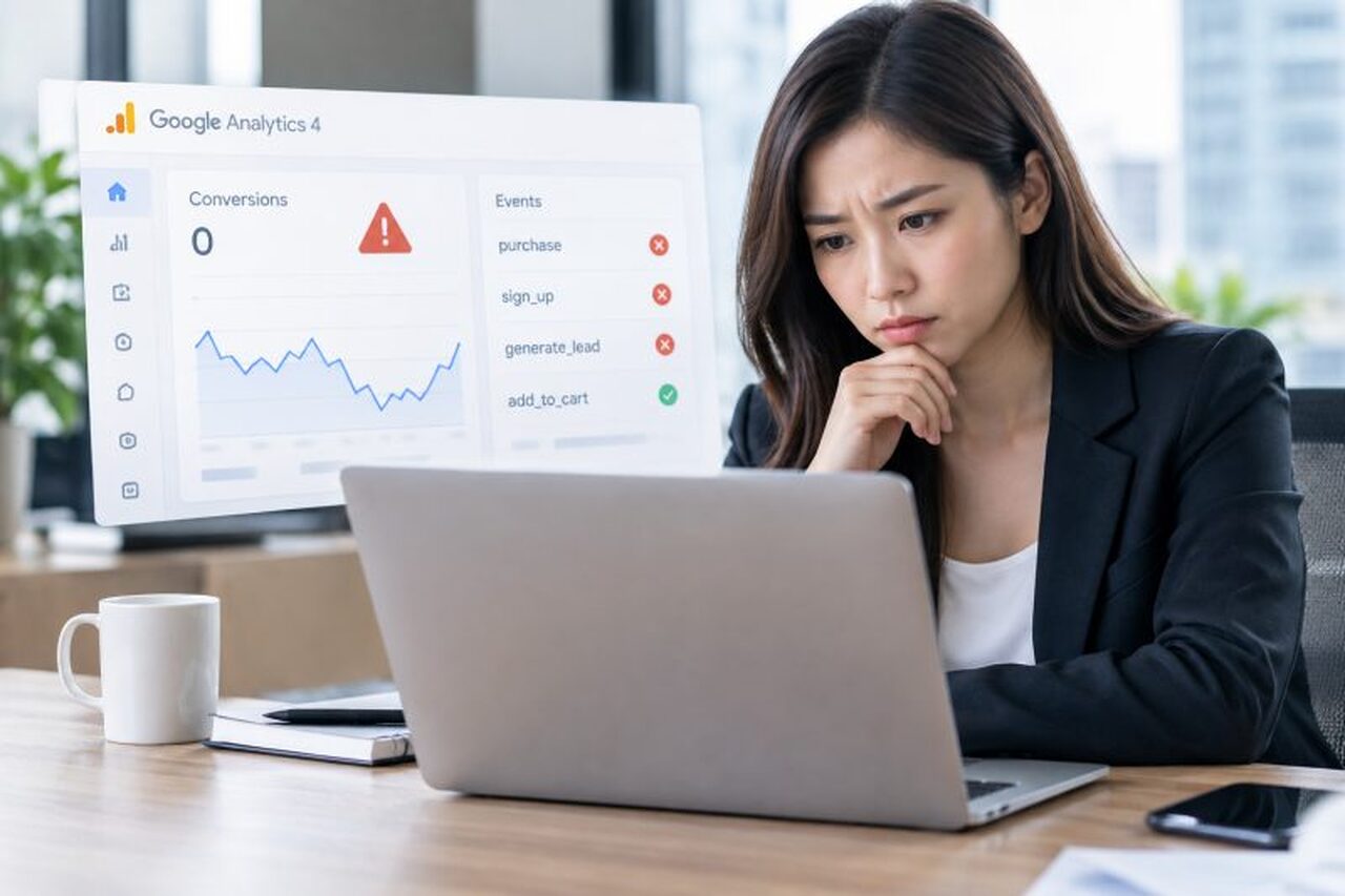 轉換事件設定錯誤會有什麼後果？｜Google Analytics 4 說明圖